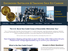 Tablet Screenshot of escondidobattalion.org